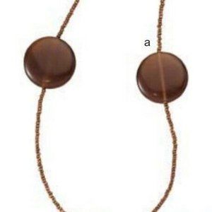 Park Lane Women Mocha Long  Necklace Brown Cat's E‎